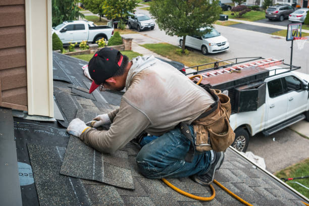 Professional Roof Installation technician working in Julian, PA